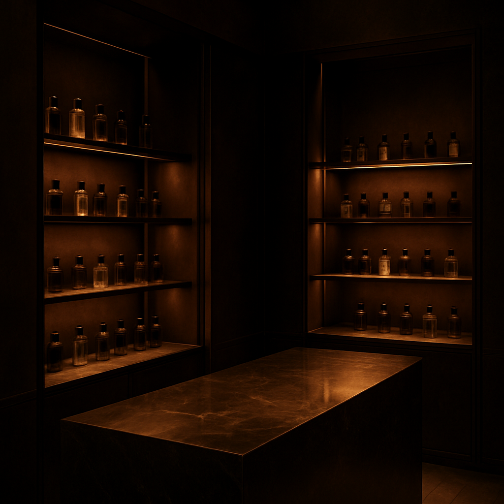 فضای داخلی بوتیک عطر